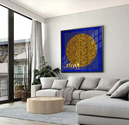 Moon and Flock - Acrylic