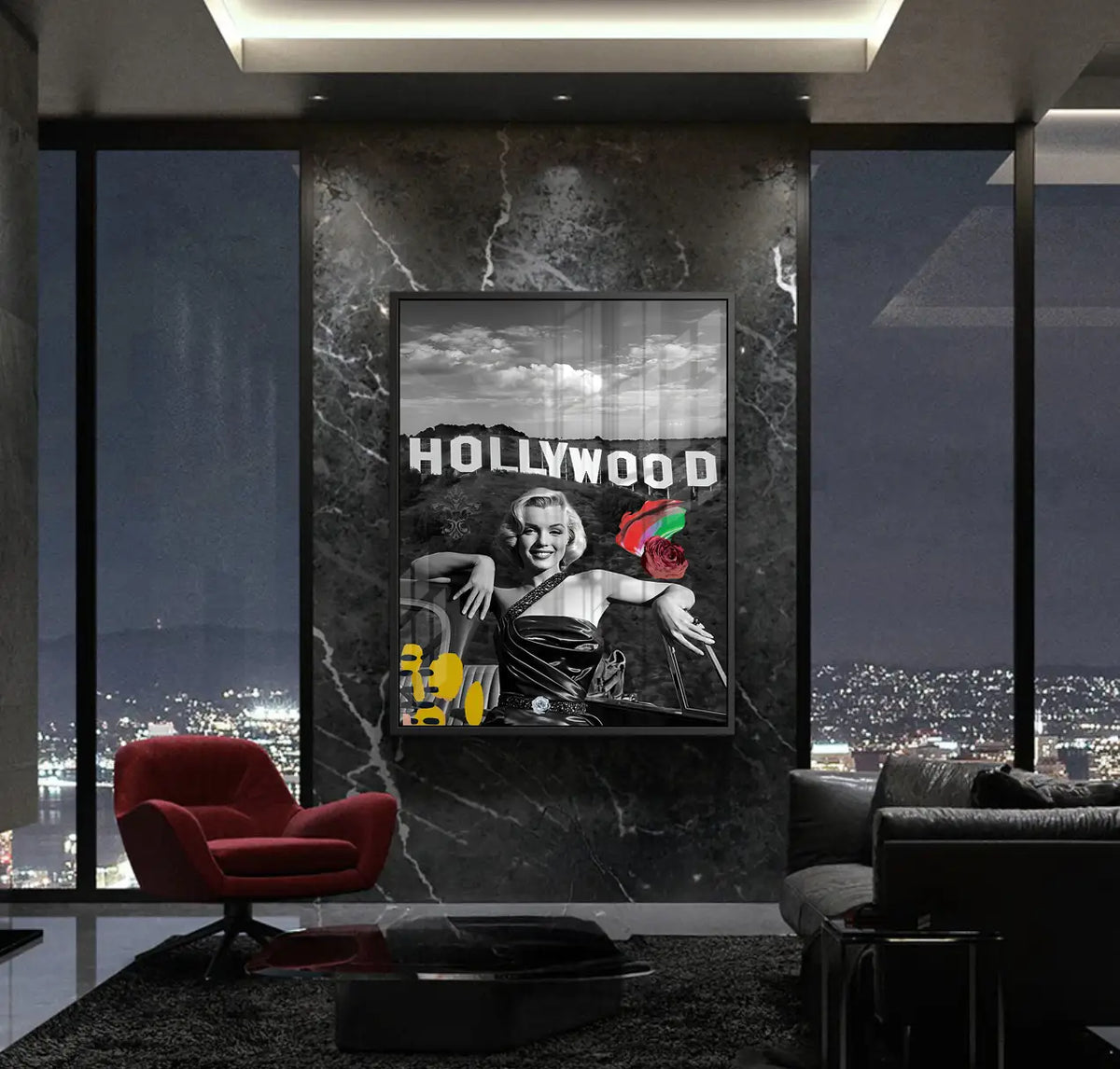 Hollywood Glam - Acrylic - Jasmineart.ae