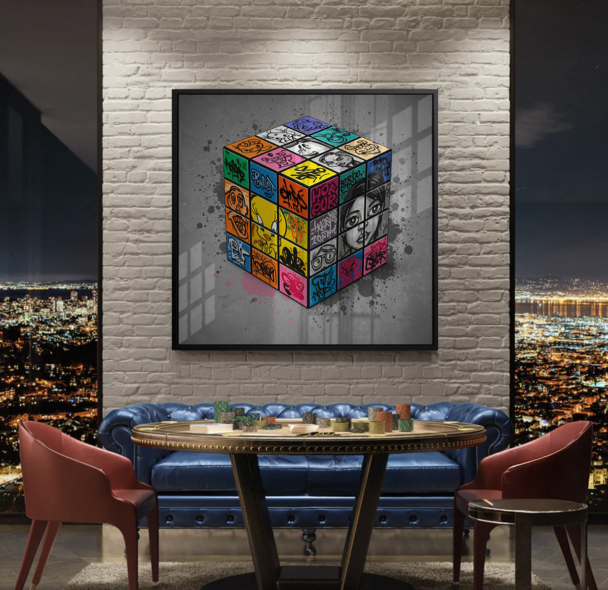 Street Art Puzzle - Acrylic - Jasmineart.ae