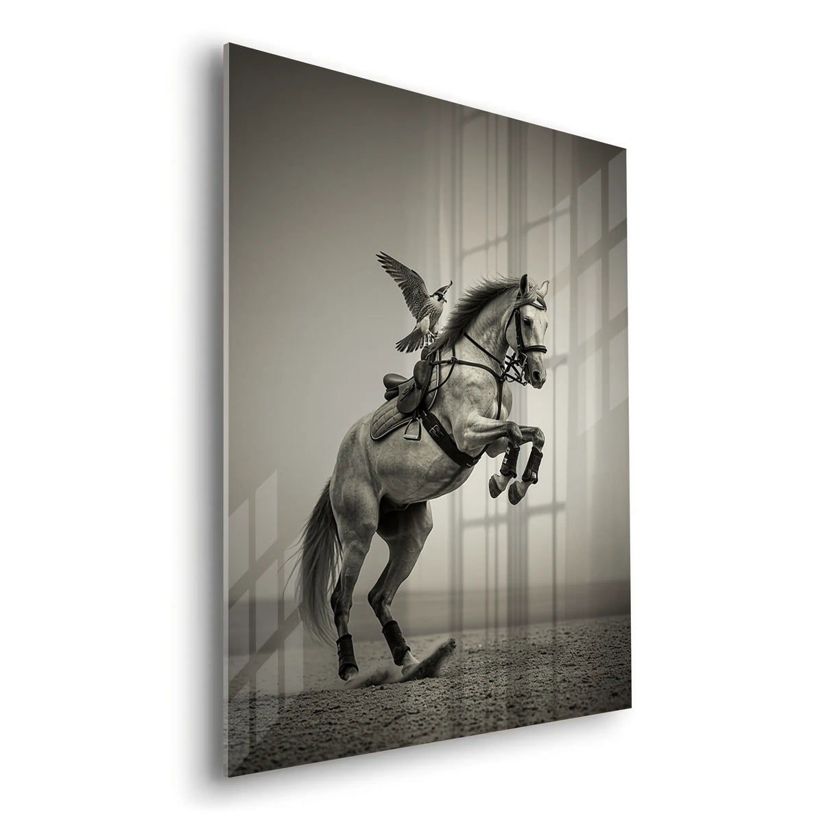 The Falconer_s Horse - Acrylic - Jasmineart.ae