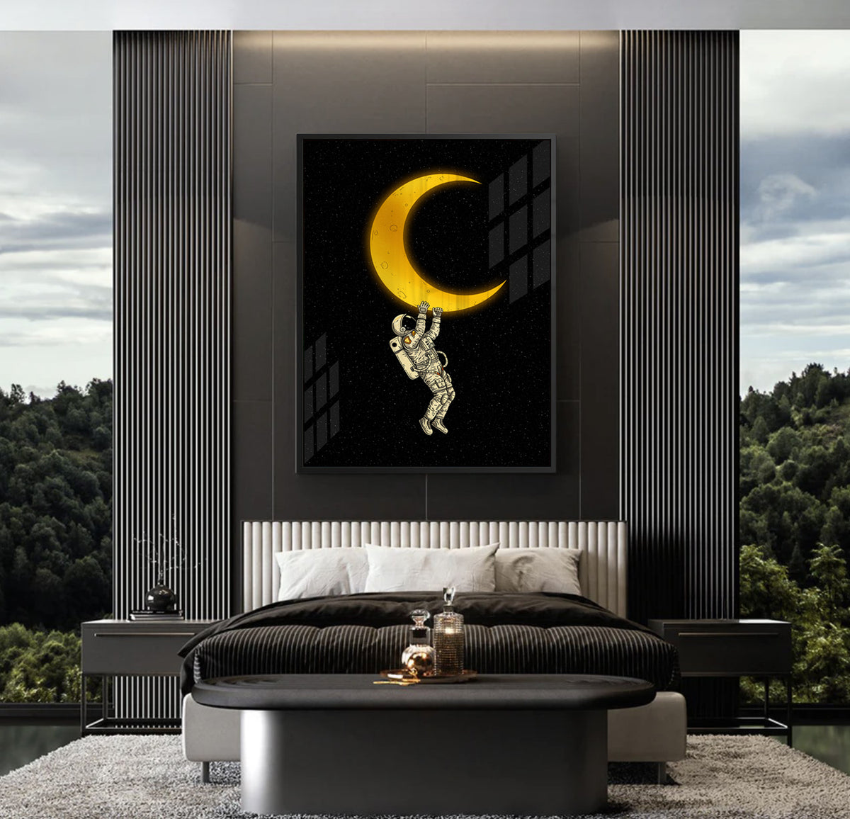 Midnight Orbit - Acrylic - Jasmineart.ae