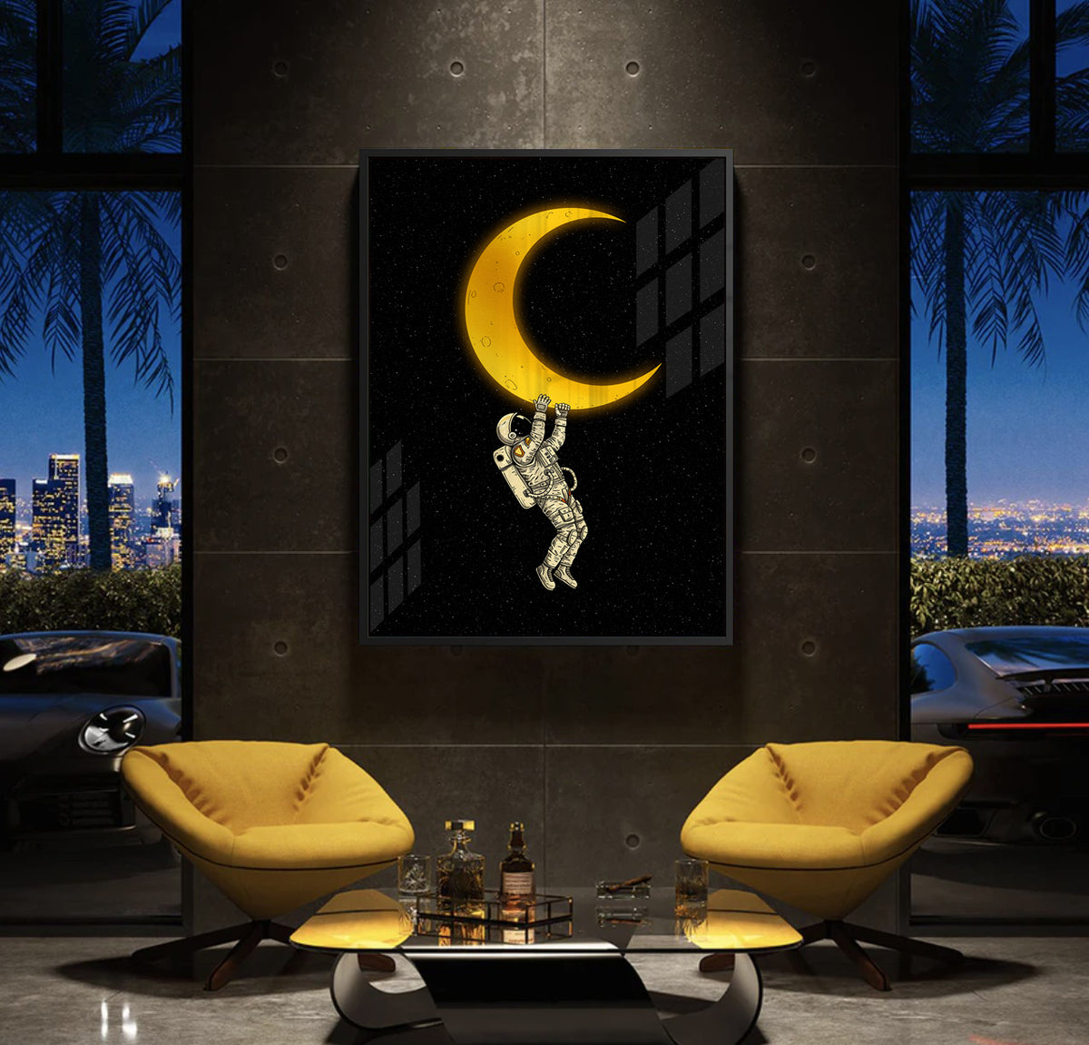 Midnight Orbit - Acrylic - Jasmineart.ae