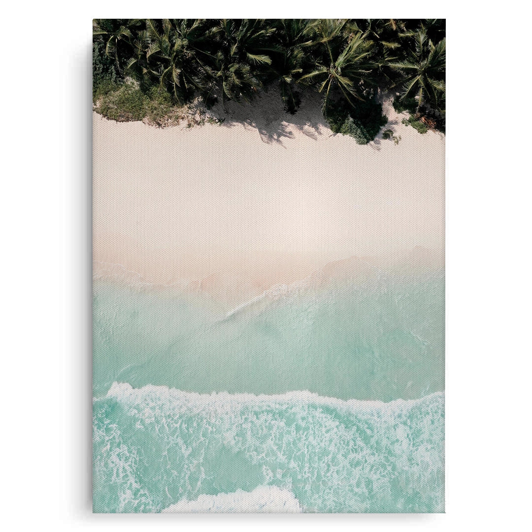 2Aerial Turquoise Ocean - Canvas