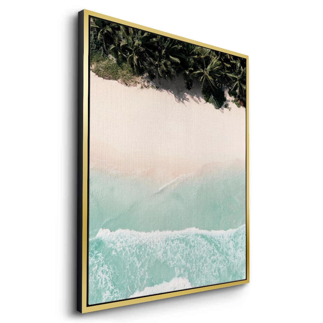 2Aerial Turquoise Ocean - Canvas