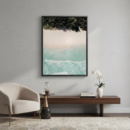 Aerial Turquoise Ocean - Canvas