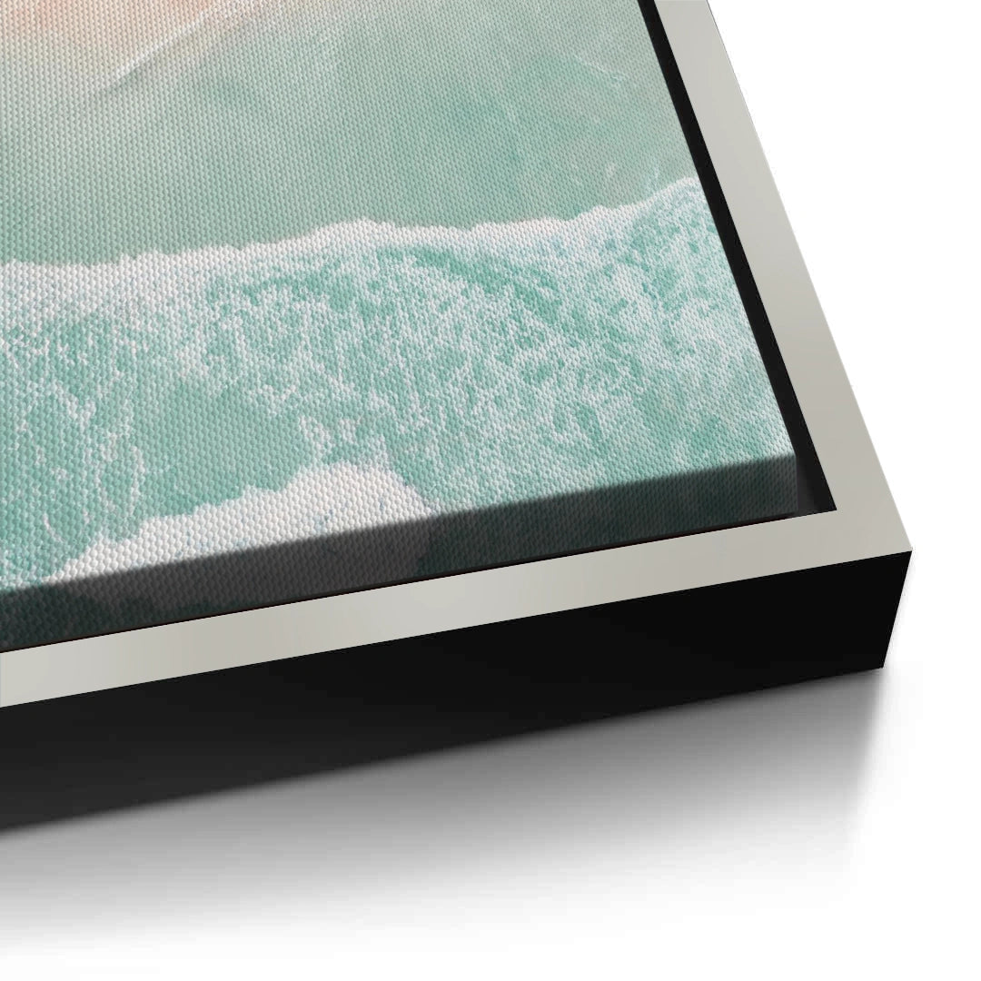 2Aerial Turquoise Ocean - Canvas