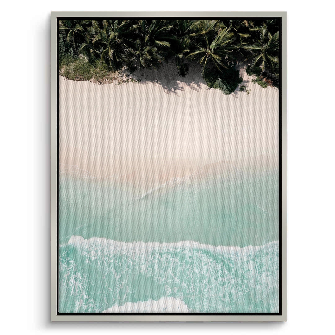 2Aerial Turquoise Ocean - Canvas