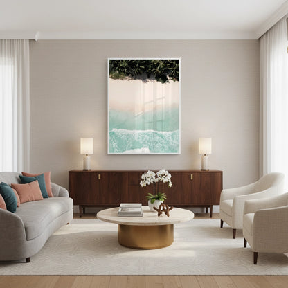 Aerial Turquoise Ocean - Fine Art