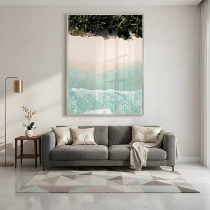 Aerial Turquoise Ocean - Fine Art