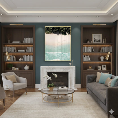 Aerial Turquoise Ocean - Fine Art