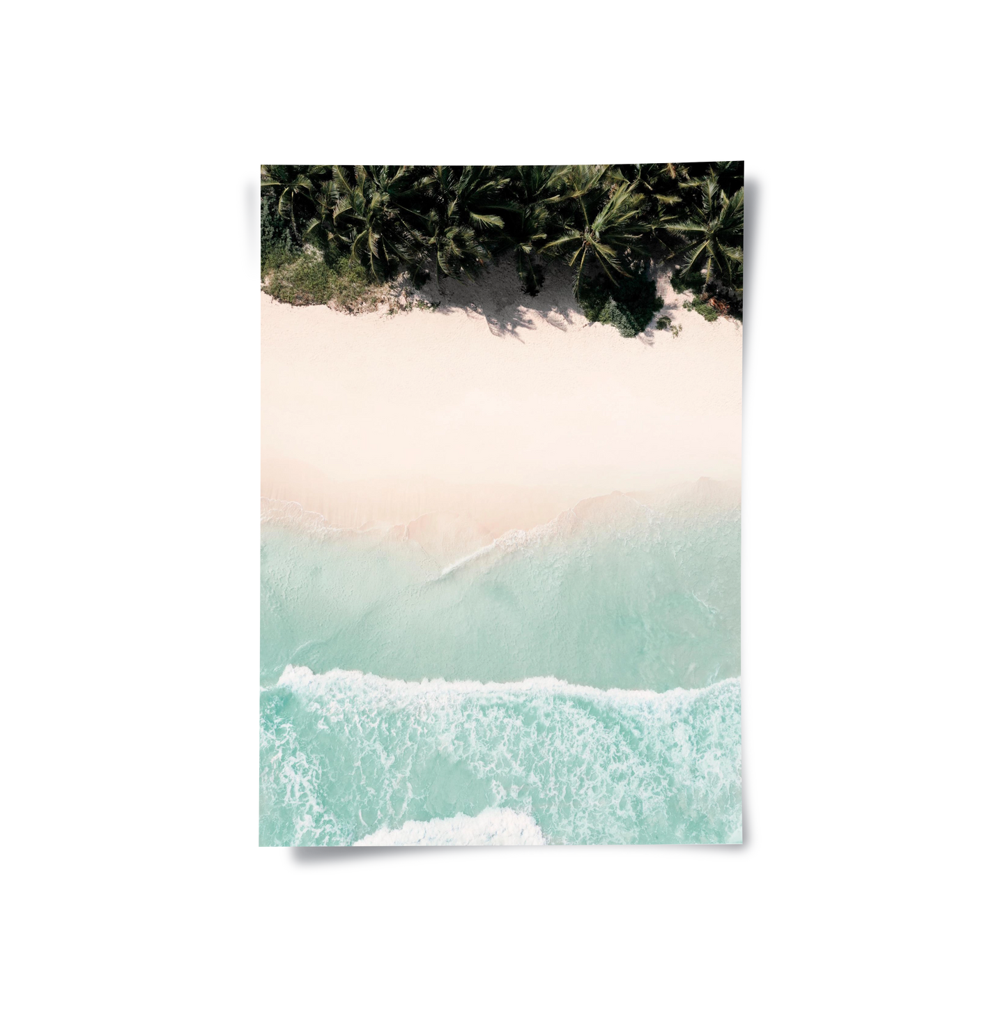 2Aerial Turquoise Ocean - Poster
