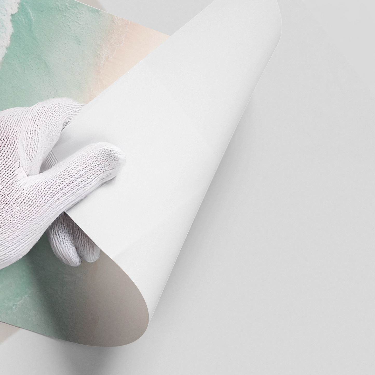 2Aerial Turquoise Ocean - Poster