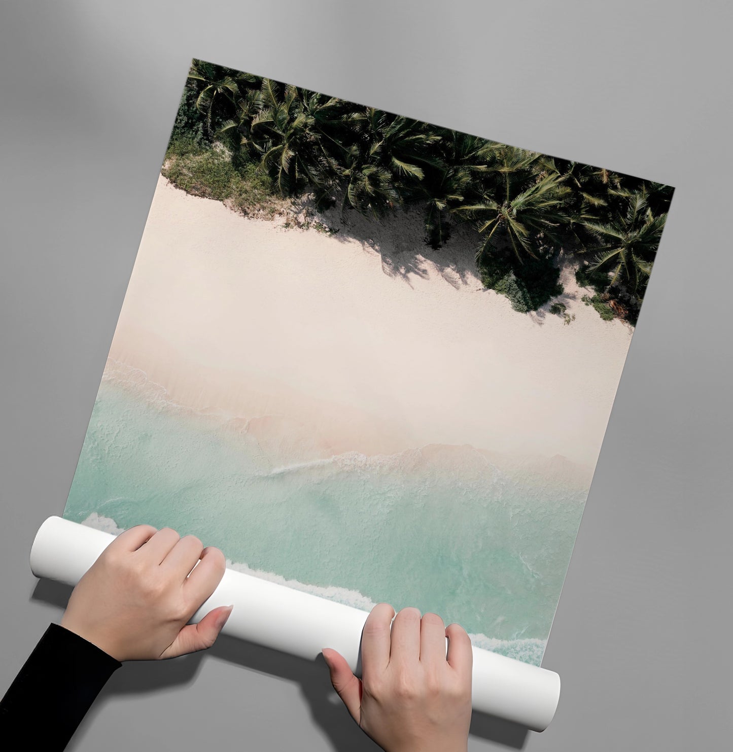 2Aerial Turquoise Ocean - Poster