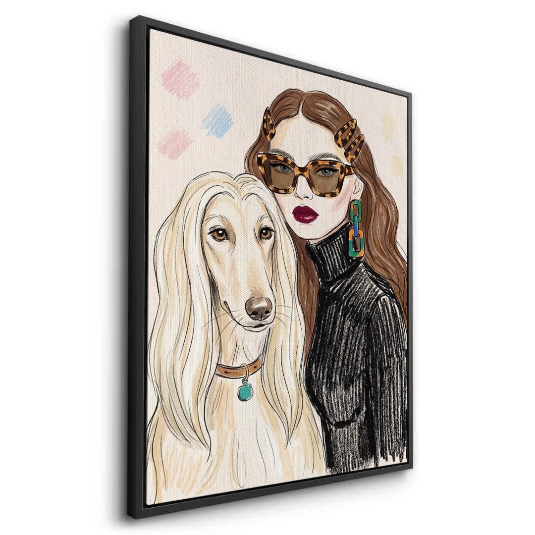 2Afghan Hound Fashion - Canvas