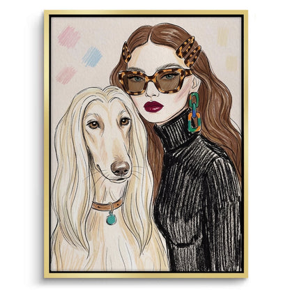 Afghan Hound Fashion - Canvas