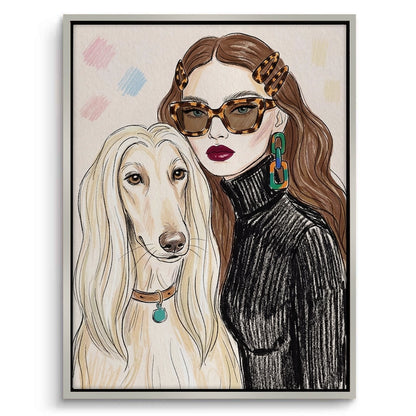 Afghan Hound Fashion - Canvas