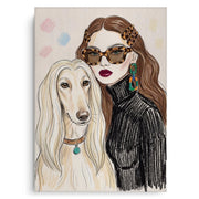Afghan Hound Fashion - Canvas