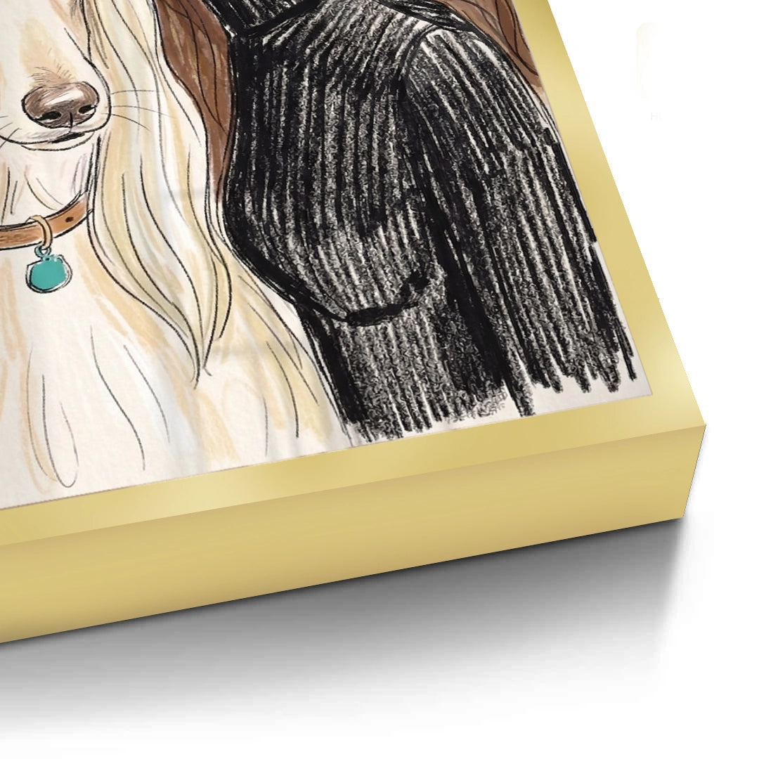 2Afghan Hound Fashion - Fine Art