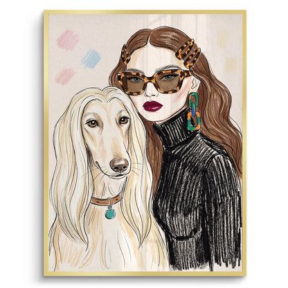 Afghan Hound Fashion - Fine Art