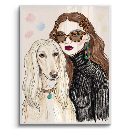 Afghan Hound Fashion - Fine Art