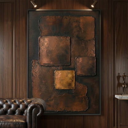 Contemporary Aged Earth wall decor showcasing subtle textures and neutral palette, suited for stylish UAE living spaces