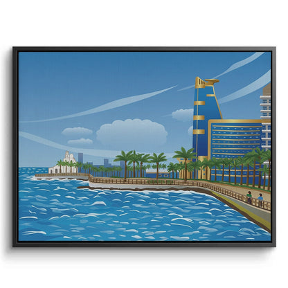 Al-Rahma Floating Mosque - Canvas