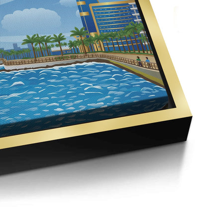 Al-Rahma Floating Mosque - Canvas