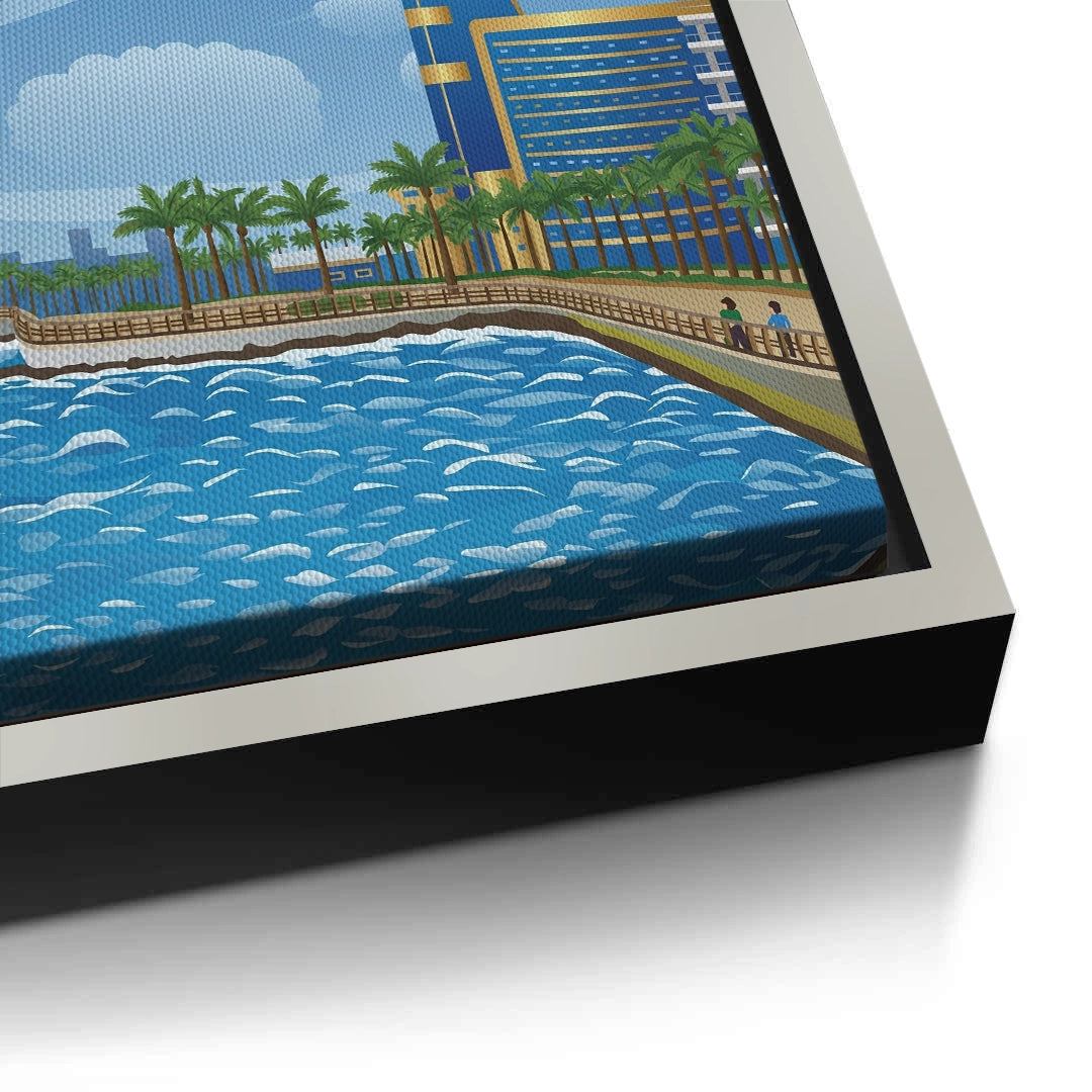 2Al-Rahma Floating Mosque - Canvas