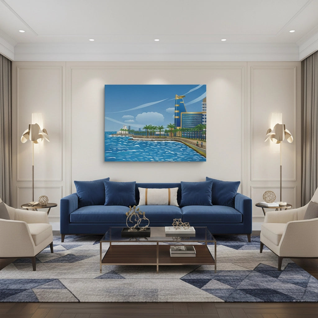 Al-Rahma Floating Mosque - Canvas