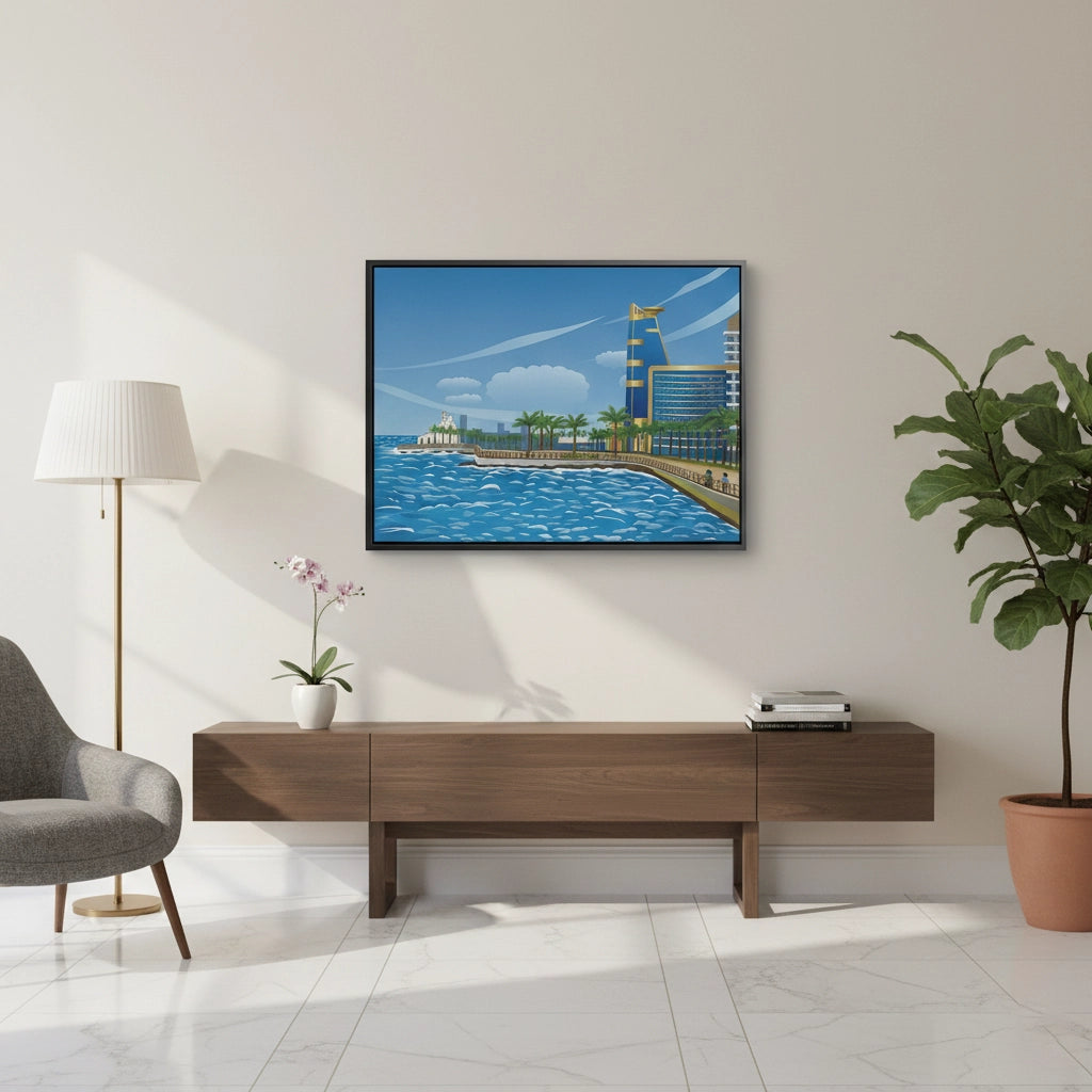 2Al-Rahma Floating Mosque - Canvas