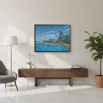 Al-Rahma Floating Mosque - Canvas