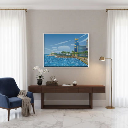 Al-Rahma Floating Mosque - Canvas