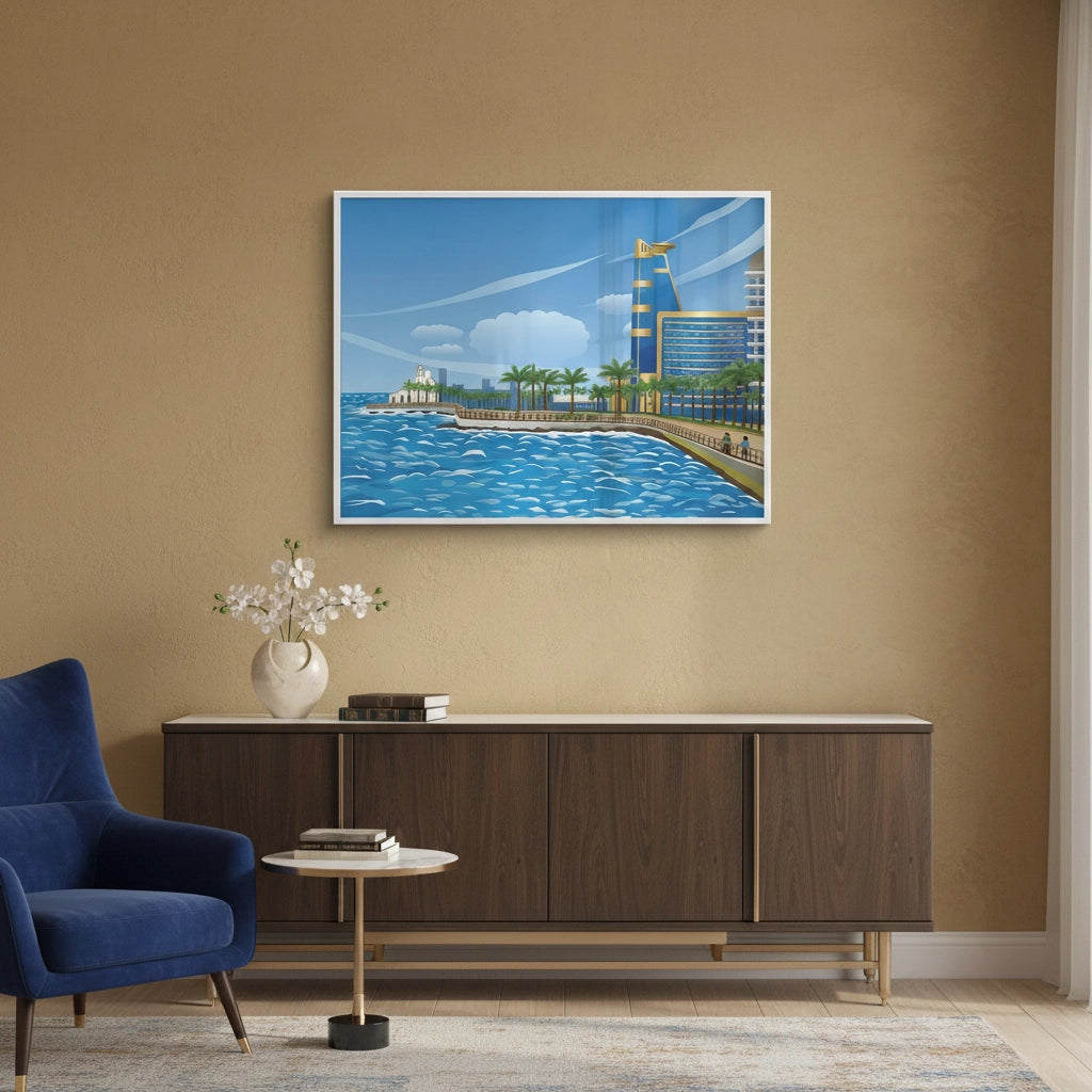 Al-Rahma Floating Mosque - Fine Art