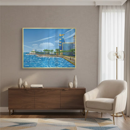 Al-Rahma Floating Mosque - Fine Art