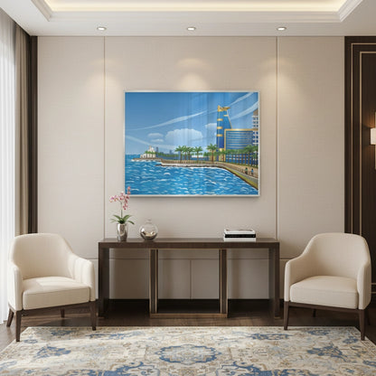 Al-Rahma Floating Mosque - Fine Art