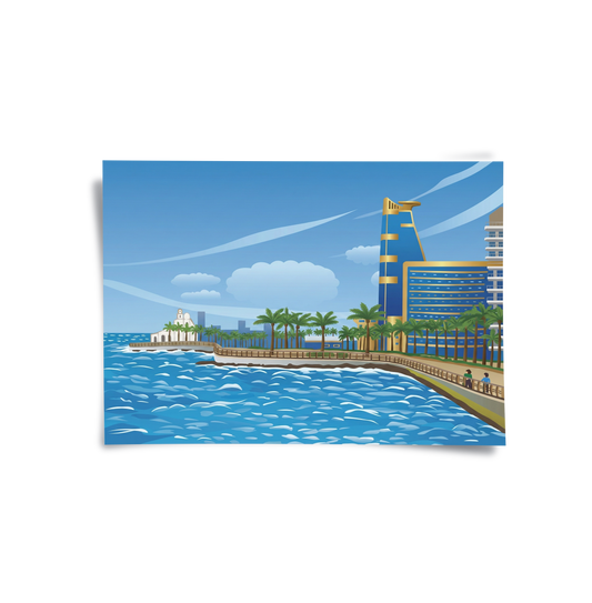 Al-Rahma Floating Mosque - Poster