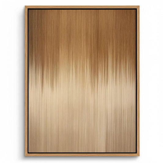 Abstract 'Amber Rainfall' painting featuring cascading golden and honey tones, a warm statement piece for a luxury villa in Dubai.