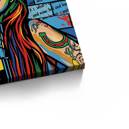 Amy Winehouse Pop Art  - Canvas