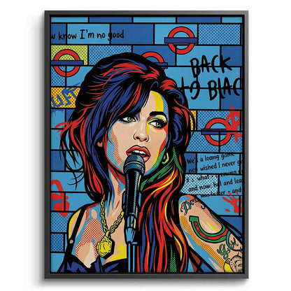 Amy Winehouse Pop Art  - Canvas