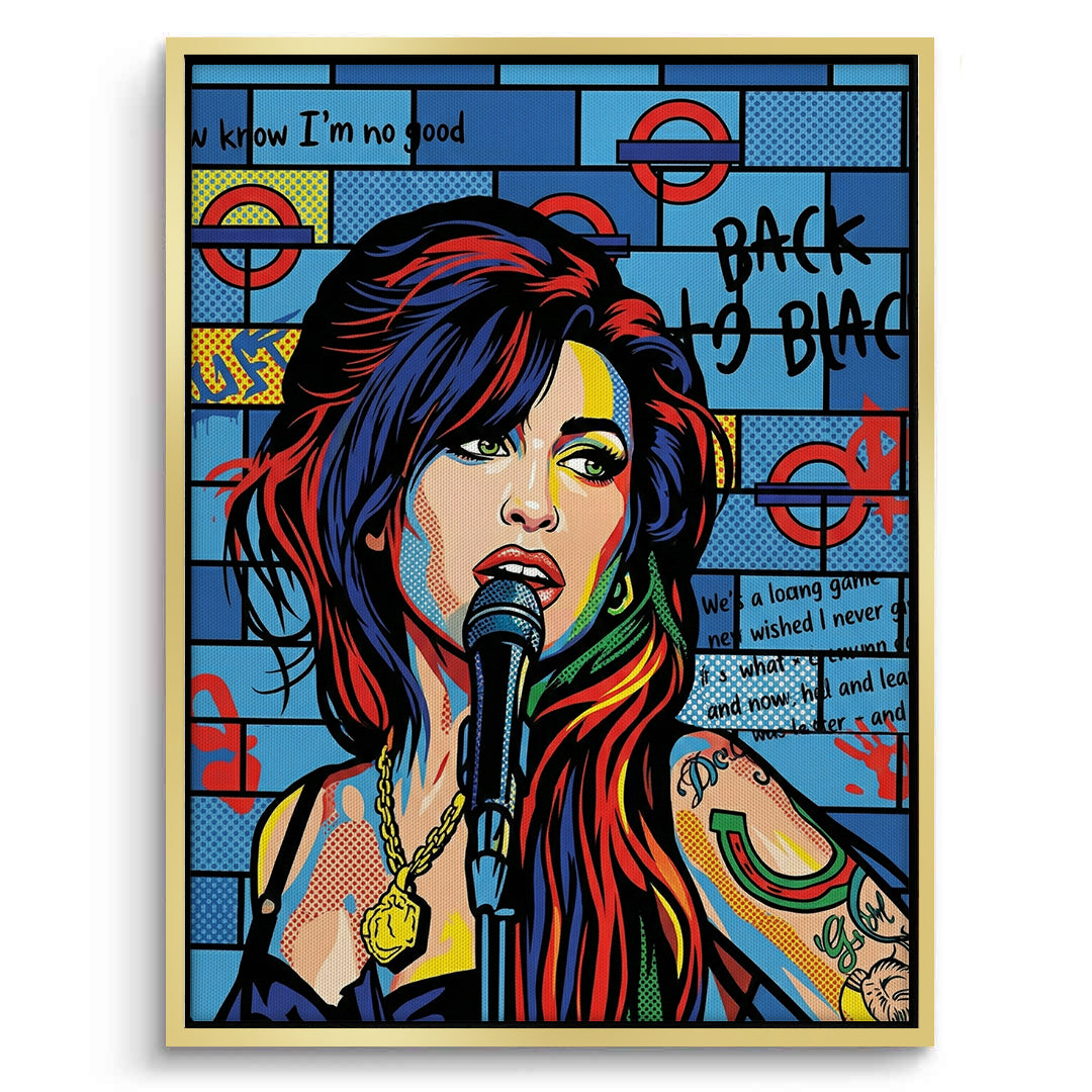 2Amy Winehouse Pop Art  - Canvas