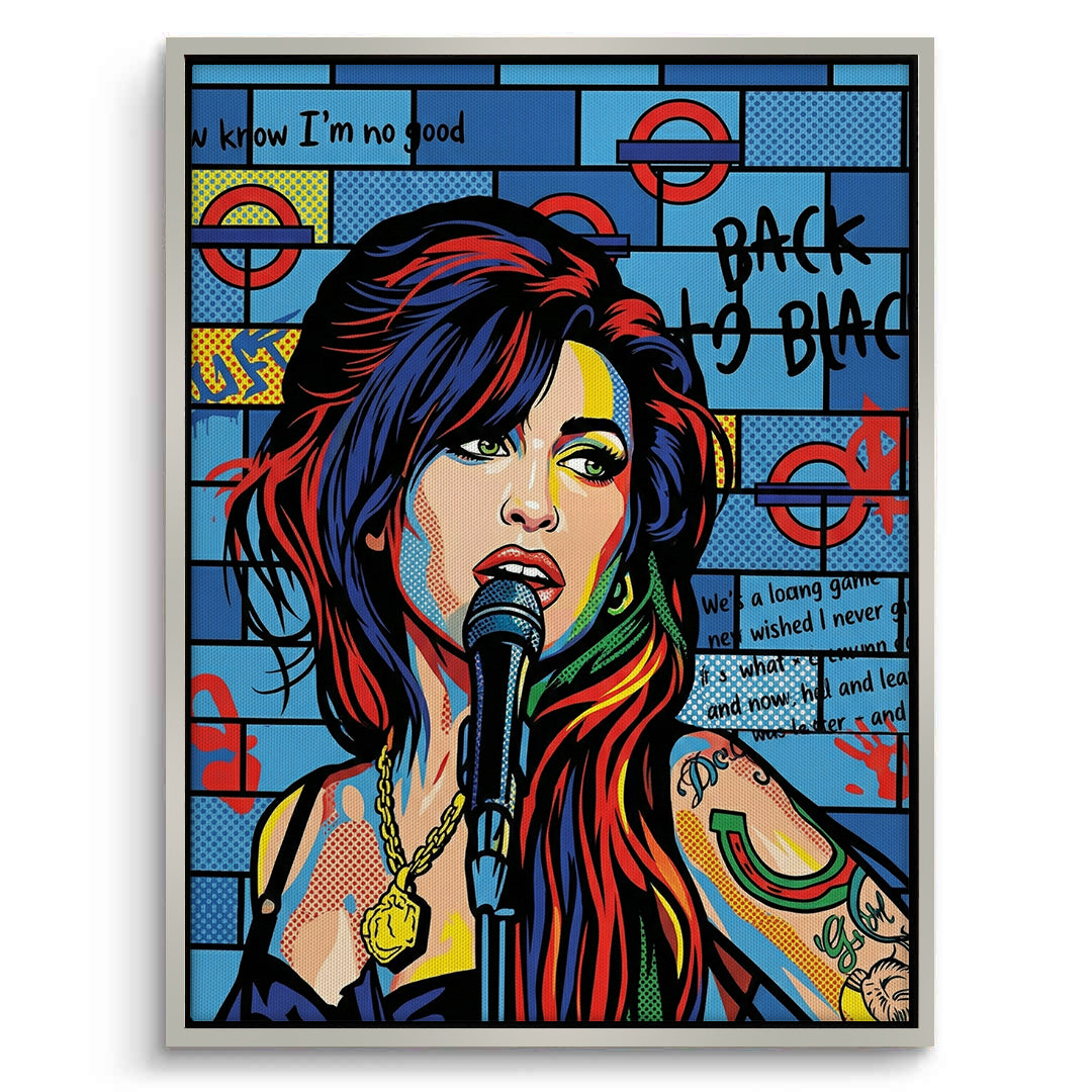 2Amy Winehouse Pop Art  - Canvas