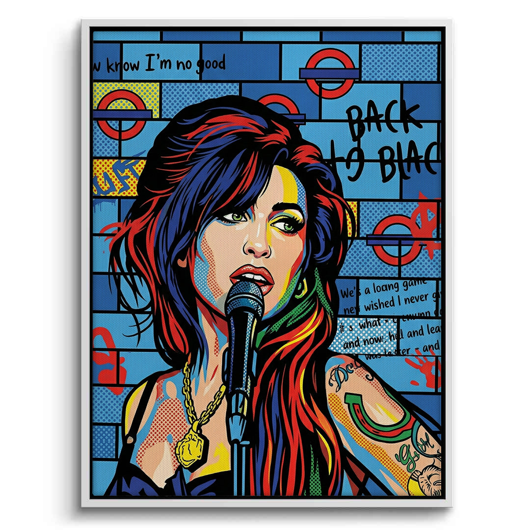 2Amy Winehouse Pop Art  - Canvas