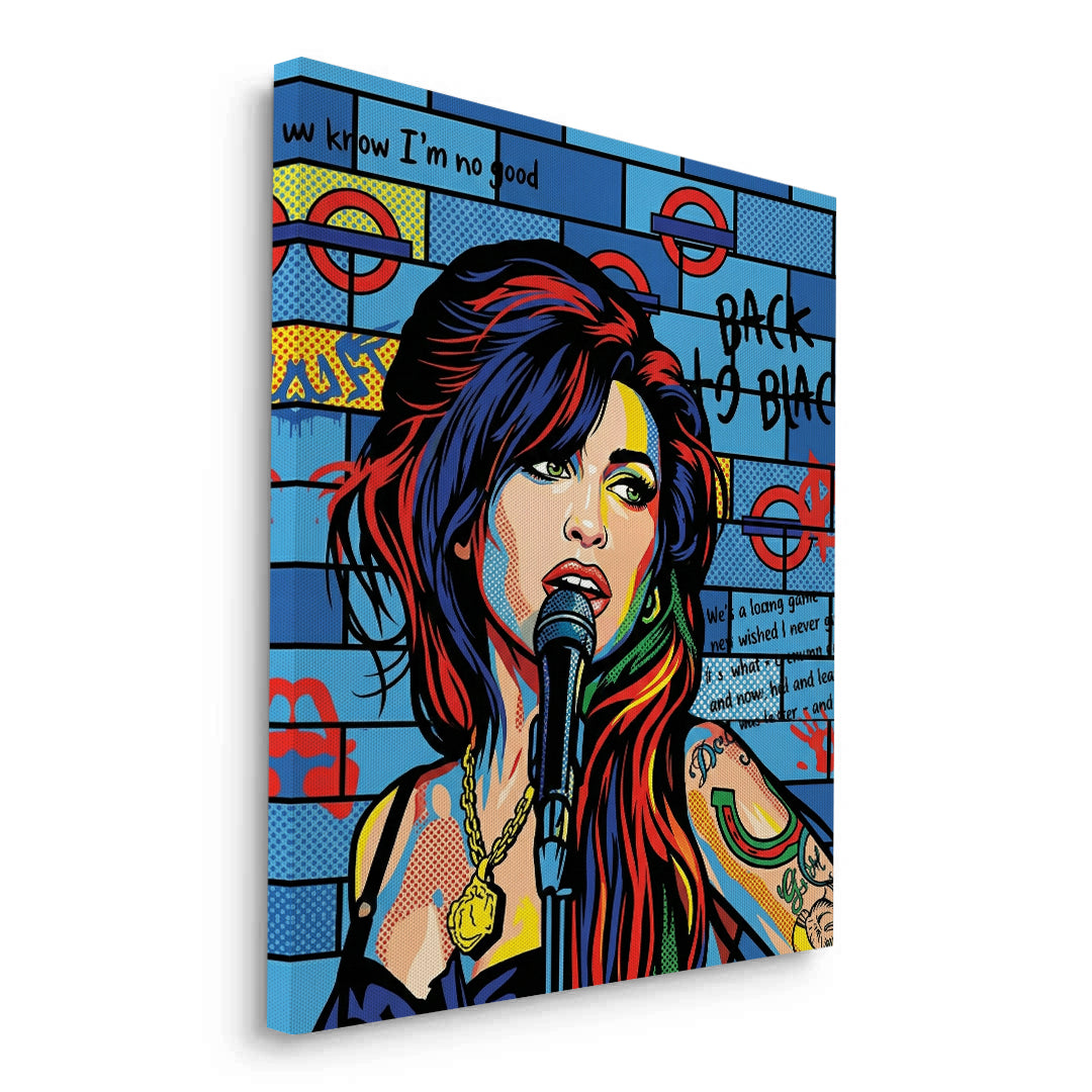 2Amy Winehouse Pop Art  - Canvas