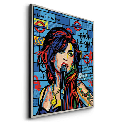 Amy Winehouse Pop Art  - Canvas