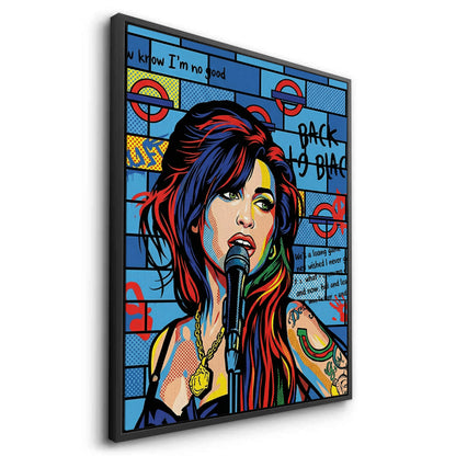 Amy Winehouse Pop Art  - Canvas