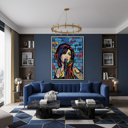 Amy Winehouse Pop Art  - Canvas