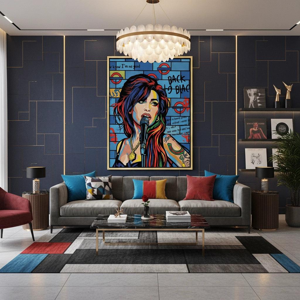 2Amy Winehouse Pop Art  - Canvas
