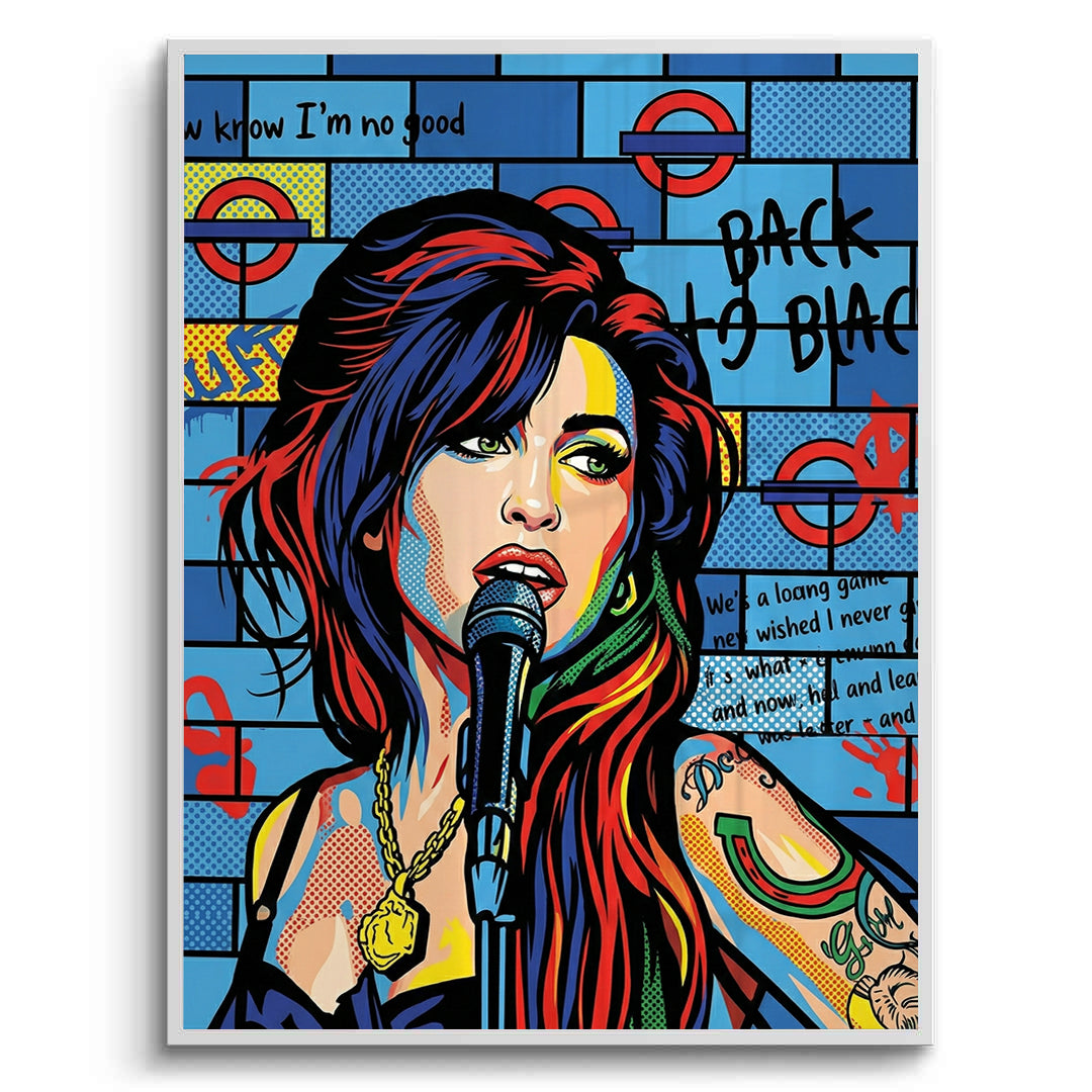 2Amy Winehouse Pop Art - Fine Art