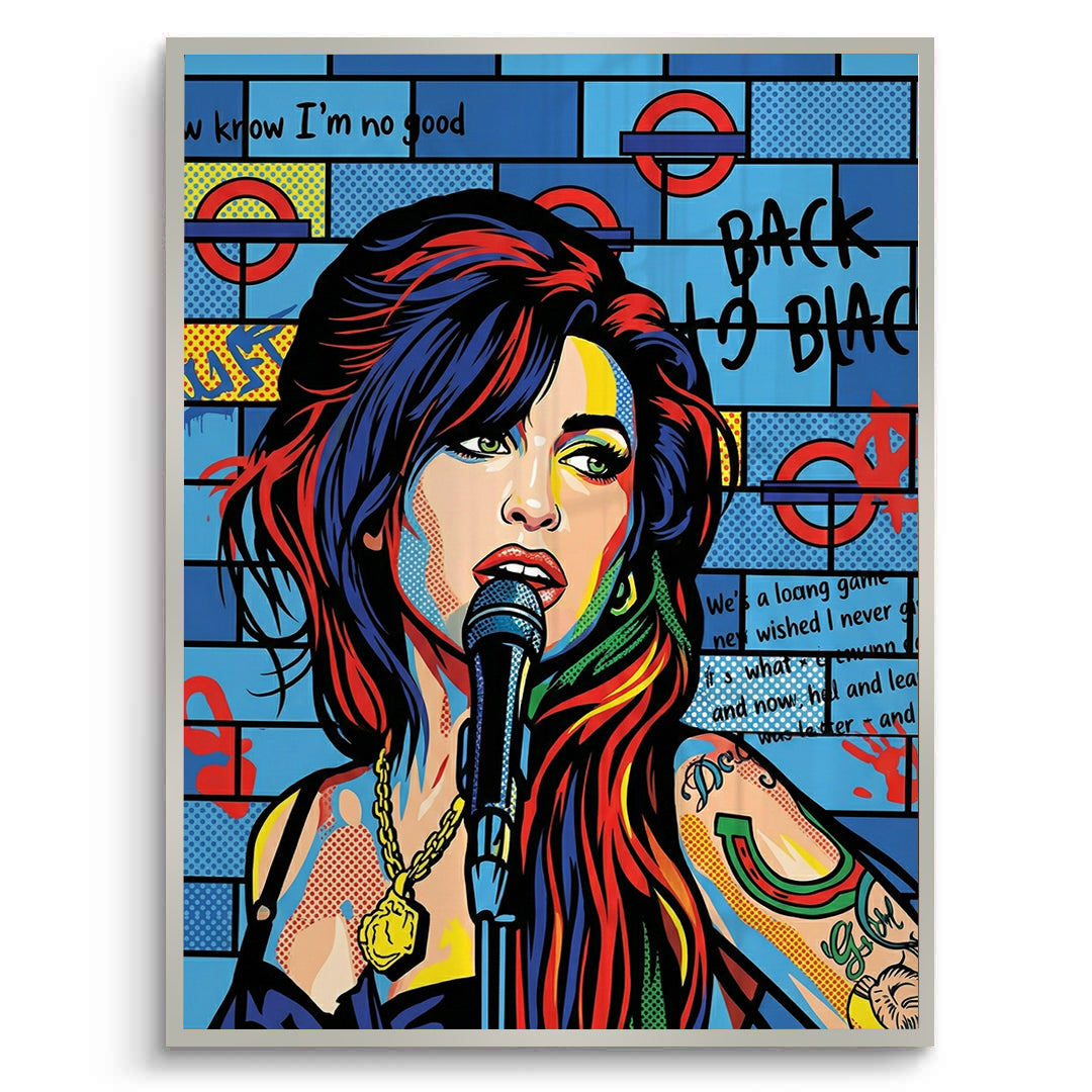 2Amy Winehouse Pop Art - Fine Art