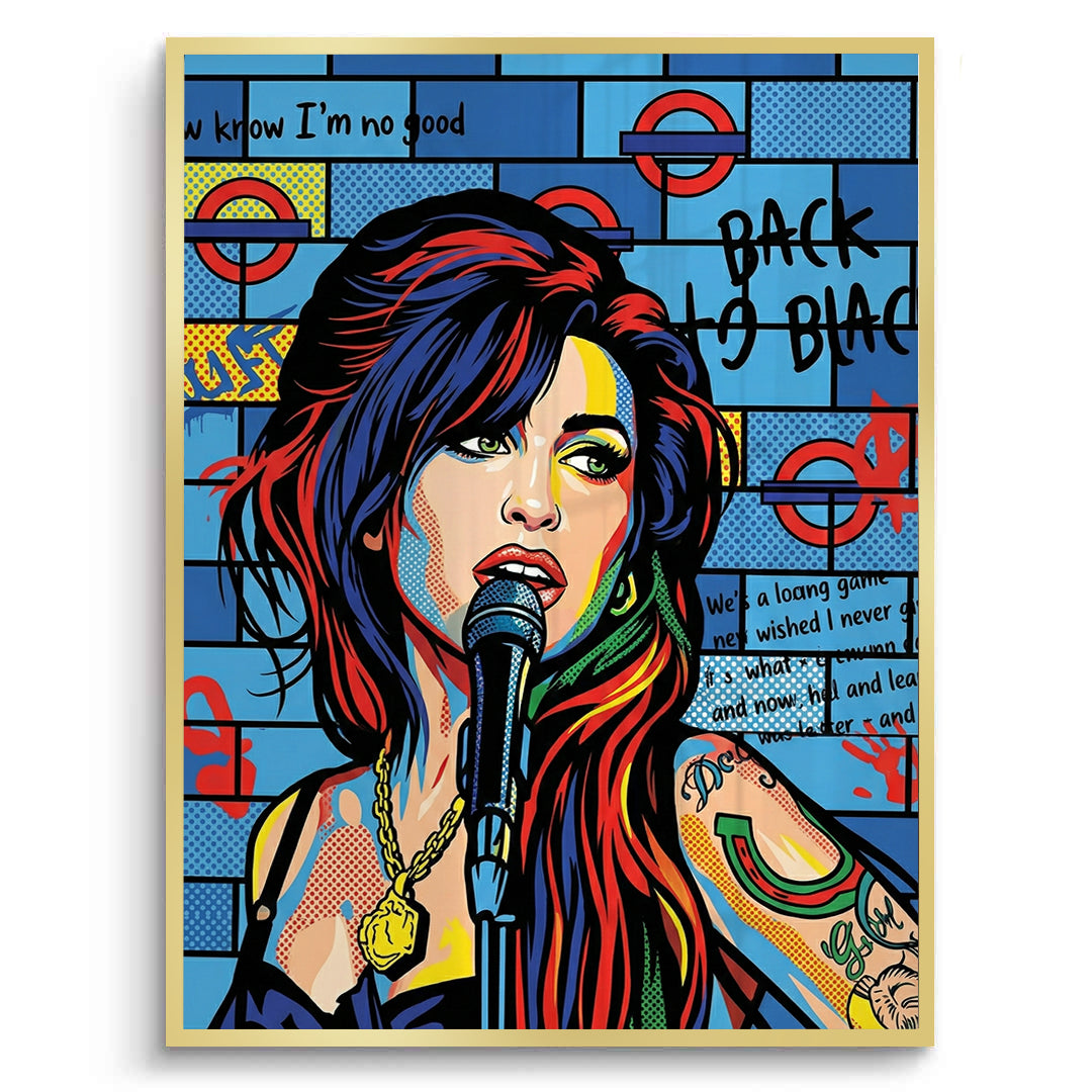 2Amy Winehouse Pop Art - Fine Art